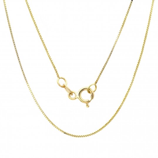 14k-Yellow-Gold-.50-mm-Box-Chain-Necklace-(14-30-Inch)