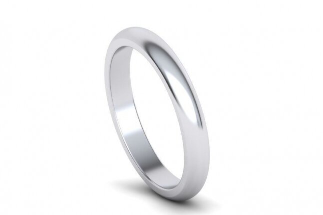 טבעת נישואין לבן