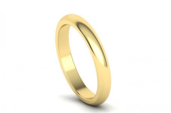 טבעת נישואין צהוב