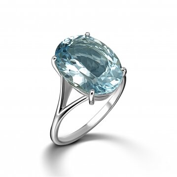 טבעת בלו טפוז ים כחול