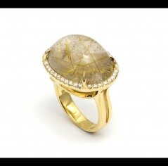 טבעת יהלומים אבן חן גייד - 
